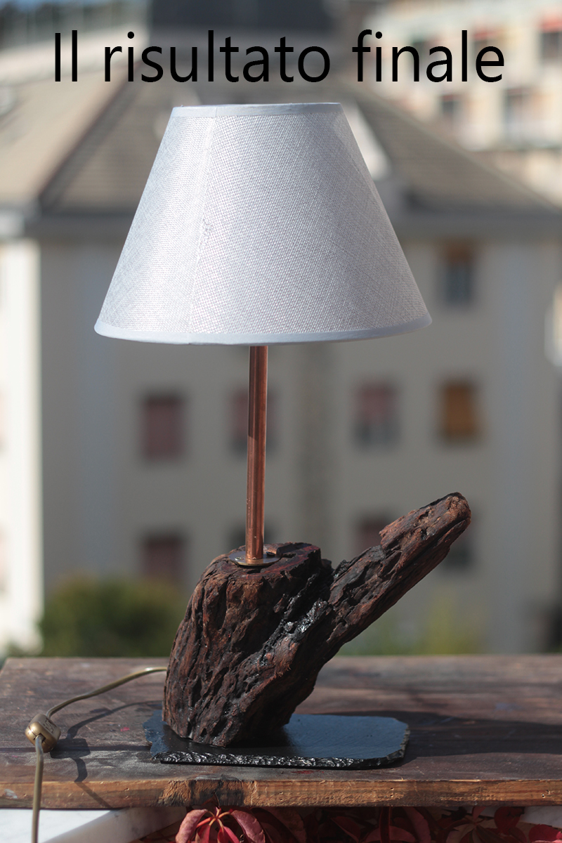 Lampada Legno di Mare Driftwood Fatta a mano : : Prodotti Handmade